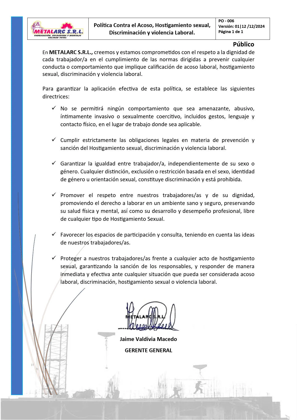 Política Acoso