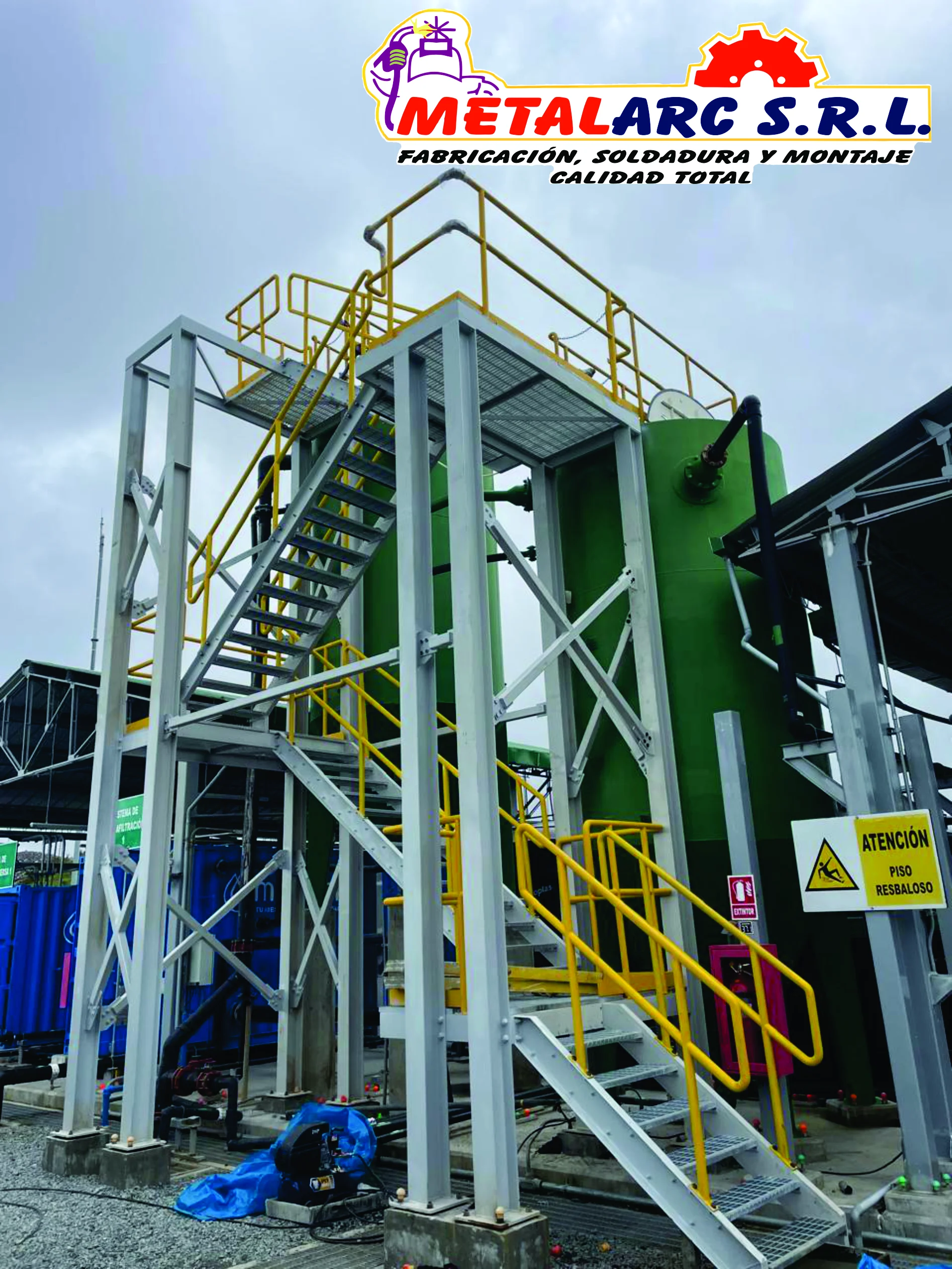 Escaleras industriales Gold Fields